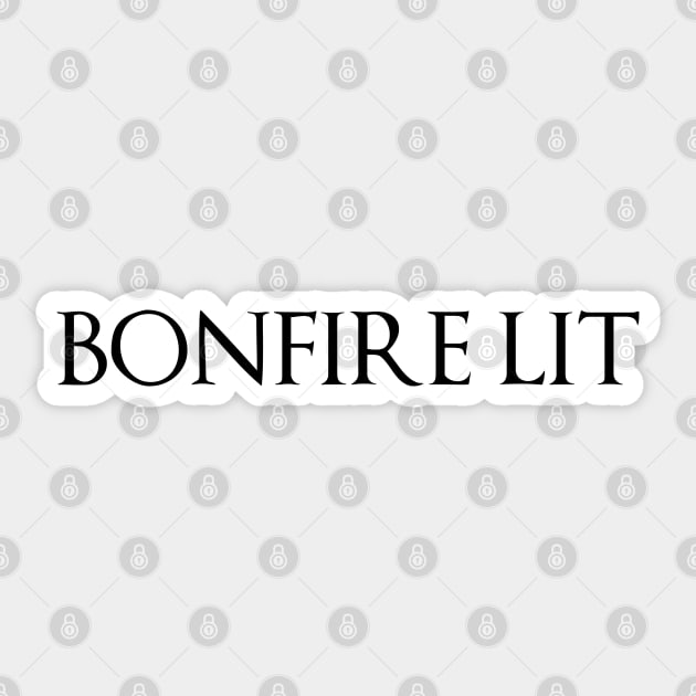 Dark Souls: Bonfire Lit Sticker by artsylab